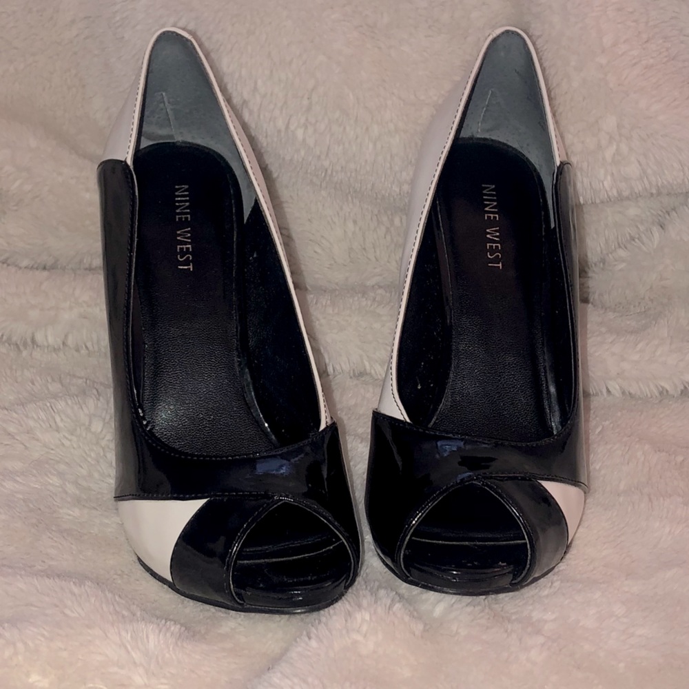 Peep toe heels